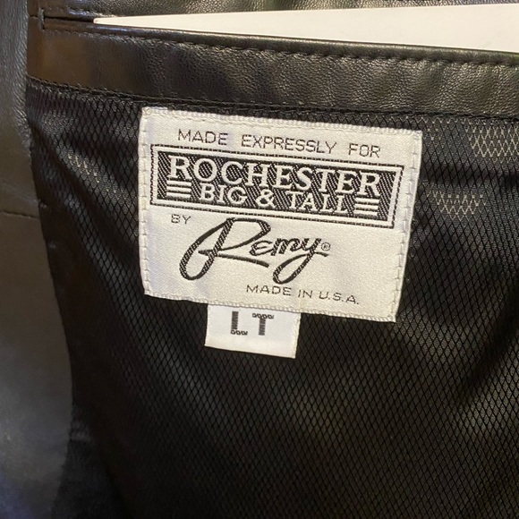 Rémy Lambskin leather blazer size LT - Picture 3 of 12